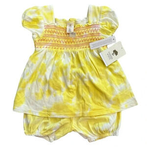 Tucker + Tate Yellow 2 piece Summer Outfit 3M 6M 18m 24m